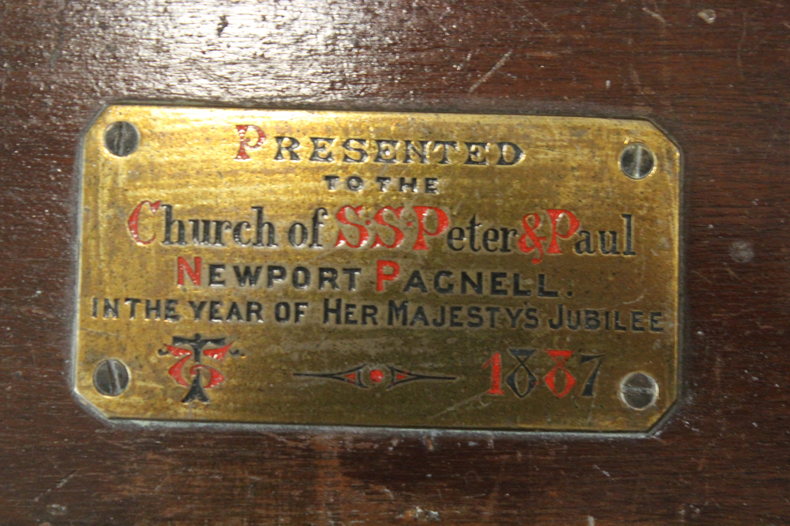 Plate on Handbell Box